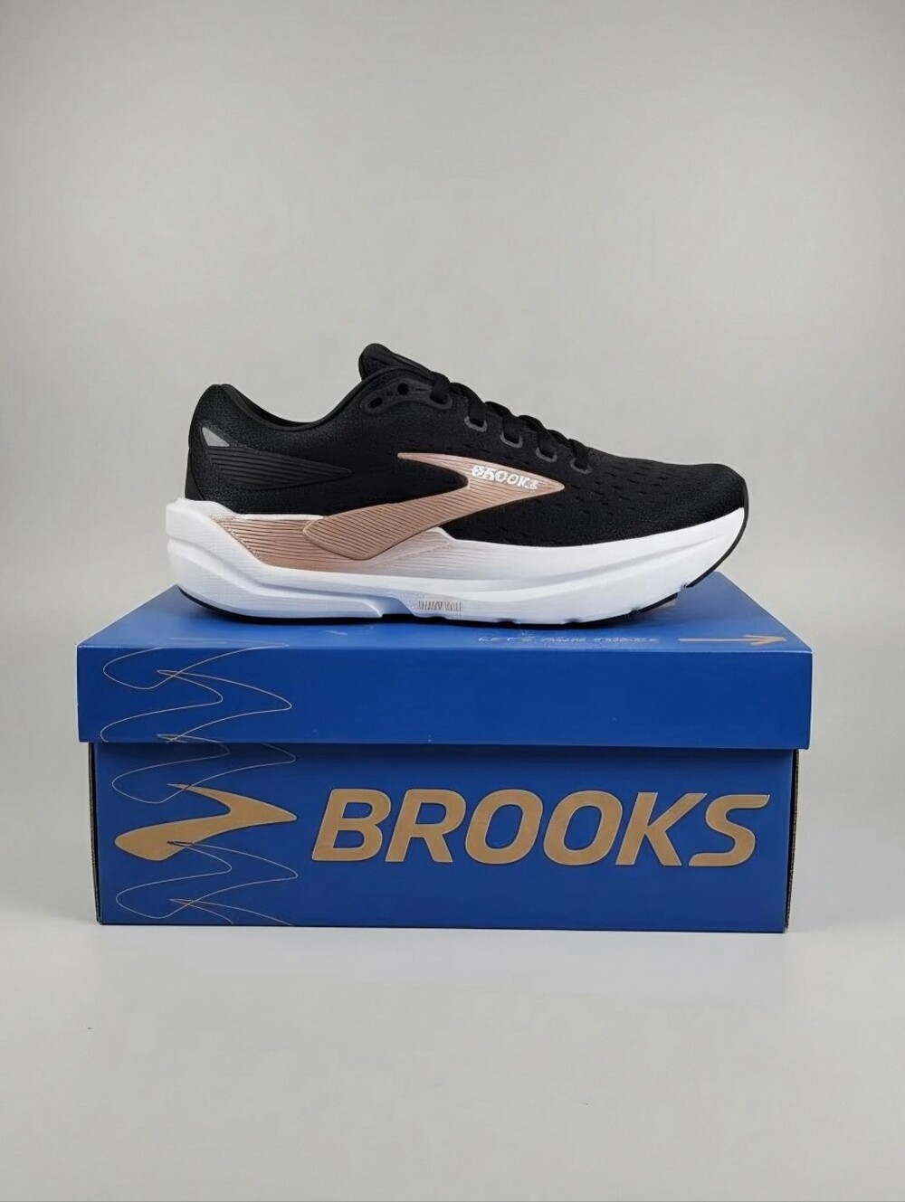 Brooks Ghost Max 3 Women's Size 9.5 Running Shoes Black Rose Gold Max Cushion